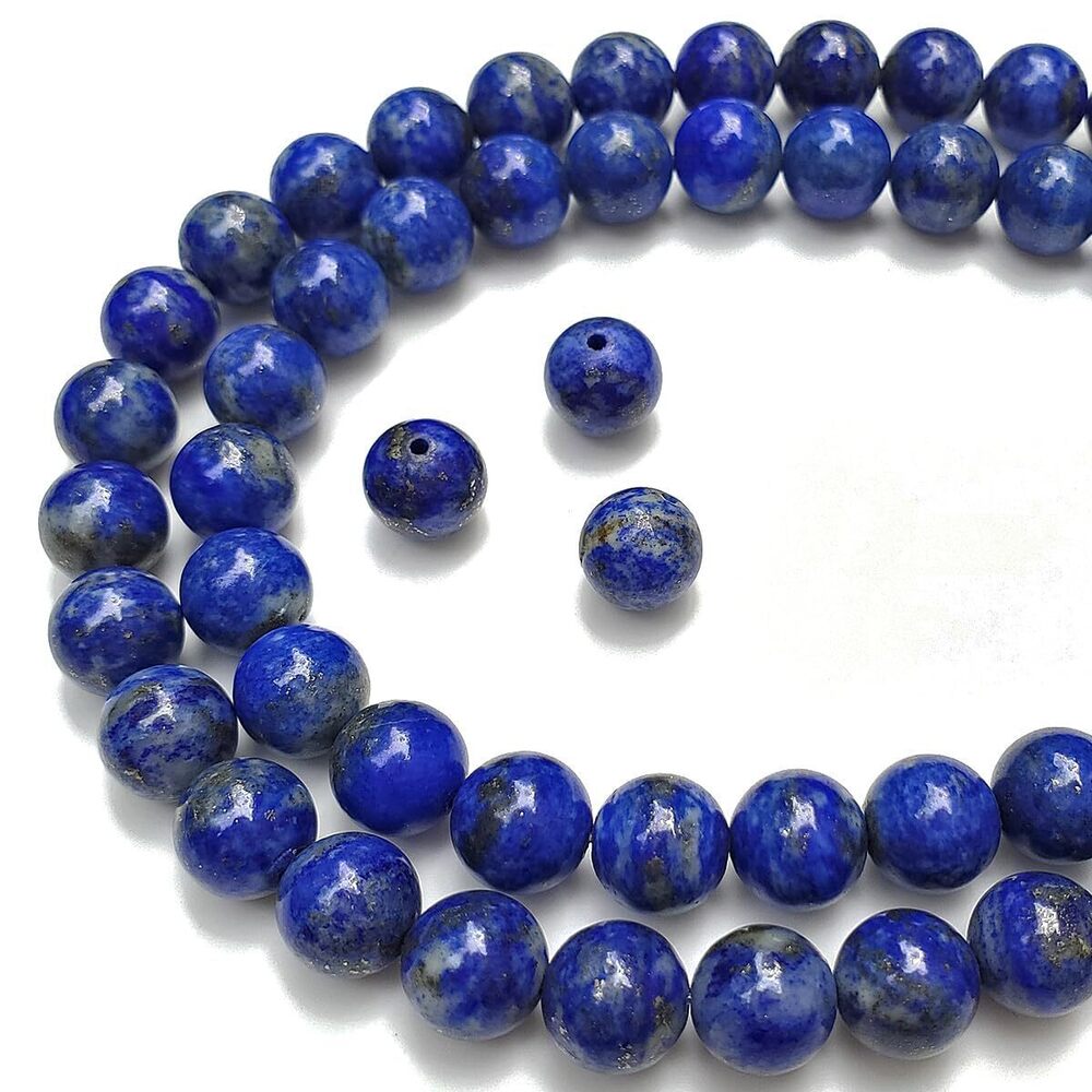 7439 99Pcs 8mm Lapis Beads for Jewelry Making Natural Gemstone Round Loose